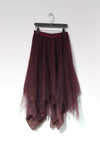 Marc Le Bihan 2590 series three-layer silk skirt collection French handmade MLB-2590-JIUHONG wine red